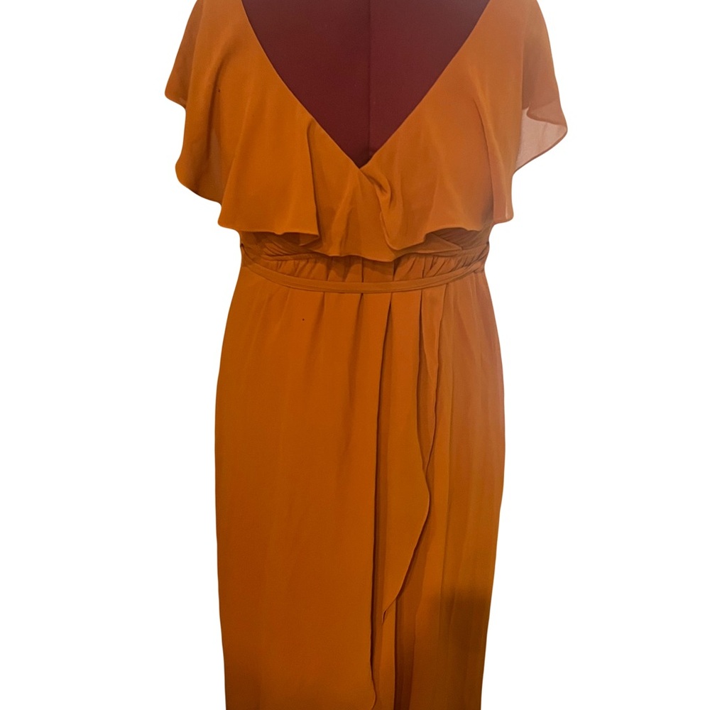 Baltic Born burnt Orange Ruffle Dress